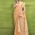 Orange linen beautiful tussle on pallu casual wear saree