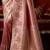 Pink blue silk blend embroidered heavy work Saree with blouse 