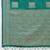 Sea green colour silk blend saree with silver zari weaving border