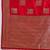 Red colour silk blend saree with silver zari weaving border