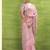 Baby pink linen beautiful tussle on pallu casual wear saree