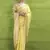 Lemon linen beautiful tussle on pallu casual wear saree