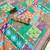 Multicolor mall cotton digital print saree with unstitched blouse piece