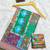 Multicolor mall cotton digital print saree with unstitched blouse piece