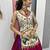 NAVRATRI WEAR PINK COLOR COTTON LUMPI LACE WITH RIBBON WORK LEHENGA CHOLI FULL STITCHED.