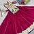 NAVRATRI WEAR PINK COLOR COTTON LUMPI LACE WITH RIBBON WORK LEHENGA CHOLI FULL STITCHED.