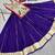 NAVRATRI WEAR BLUE COLOR COTTON LUMPI LACE WITH RIBBON WORK LEHENGA CHOLI FULL STITCHED.