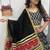 NAVRATRI  WEAR BLACK COLOR RAYON COTTON LUMPI LACE BORDER FLARED LEHENGA CHOLI SET FULL STITCHED.