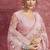 Baby pink net heavy designer sequins  & cut work border saree