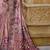 Pink silk blend embroidered party wear Saree with blouse 