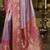 Lavender magenta silk blend embroidered traditional Saree with blouse 