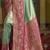 Pista green magenta silk blend embroidered traditional Saree with blouse 