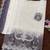White and purple embroidered georgette semi-stitched pakistani salwar suit