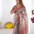 Beige color ready to wear saree with unstich blouse