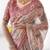 Beige color ready to wear saree with unstich blouse