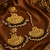 Heritage emerald ruby bead earrings tikka set