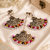Festive palette bead earrings tikka set