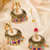 Rang Accent Peepal Patti Earrings Tikka Set
