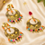Peepal patti carnival earrings maang tikka set