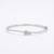 925 Sterling Silver Floral CZ Bangle Bracelet for Women | Cubic Zirconia Flower Bracelet Jewelry