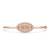 925 Sterling Silver Rose Gold Floral CZ Bangle Bracelet for Women | Cubic Zirconia Flower Designer Jewelry