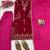 Pink velvet embroidered palazzo set