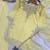 Yellow crepe embroidered sharara set
