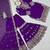 Purple faux georgette embroidered sharara set