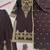 Black crepe embroidered sharara set