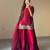 Red crepe embroidered sharara set