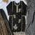 Black georgette embroidered sharara set