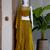 Mustard satin embroidered sharara set
