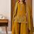 Mustard silk blend moti palazzo set