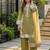 Green silk blend embroidered palazzo set
