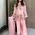 Pink silk blend embroidered salwar kameez