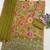 Olive silk blend embroidered sharara set