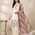 Beige georgette embroidered palazzo set