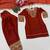 Champagne silk blend embroidered farshi salwar set