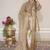Gold silk blend embroidered salwar kameez