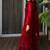 Red rayon embroidered sharara set