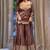 Maroon crepe embroidered sharara set