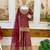 Maroon crepe embroidered sharara set