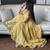 Yellow faux georgette embroidered anarkali set