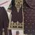 Black crepe embroidered sharara set