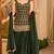 Green faux georgette embroidered palazzo set