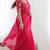 New trendy latest  pink shimmer saree with matching embroidered blouse