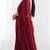 New trendy elegant blood red solid saree with embellished blouse
