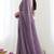 New trendy elegant lavendar solid saree with embellished blouse