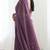 New trendy elegant purple solid saree with embellished blouse