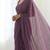 New trendy elegant purple solid saree with embellished blouse